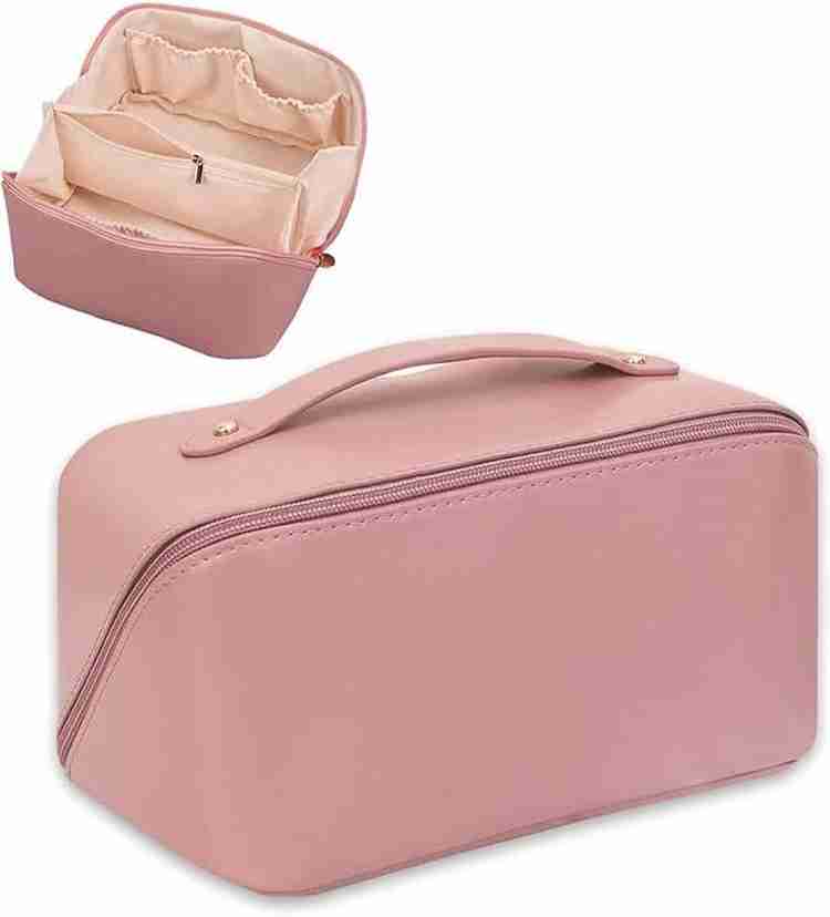 Makeup discount leather bag