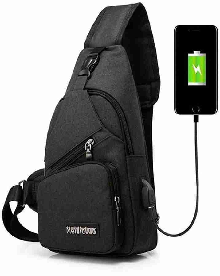 Sling bag with usb charging port shop