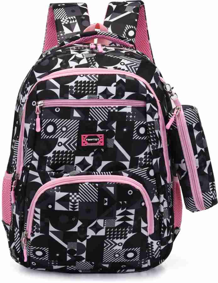 Flipkart Tinytot School Backpack College Bag Travel Bag with Pencil Pouch 2nd Standard onward Waterproof School Bag School Bag