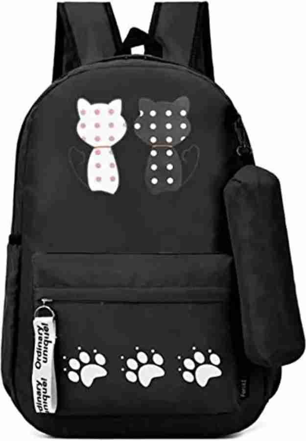 Flipkart Wulfox School bag for girls black School Bag School Bag