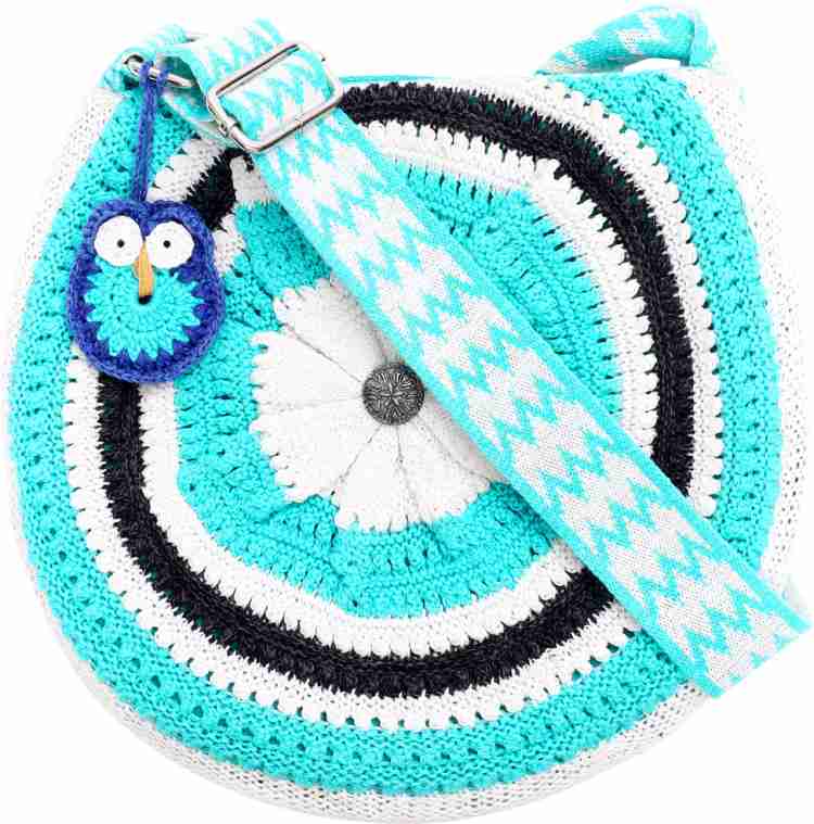 Flipkart Bharatasya knitted Crochet Sling Bag Sling Bag