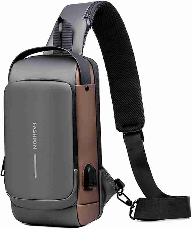 CORUS Anti Theft Sling Bag USB Charging Sport Sling Antitheft Shoulder Backpack Bags Laptop Bag CORUS Flipkart