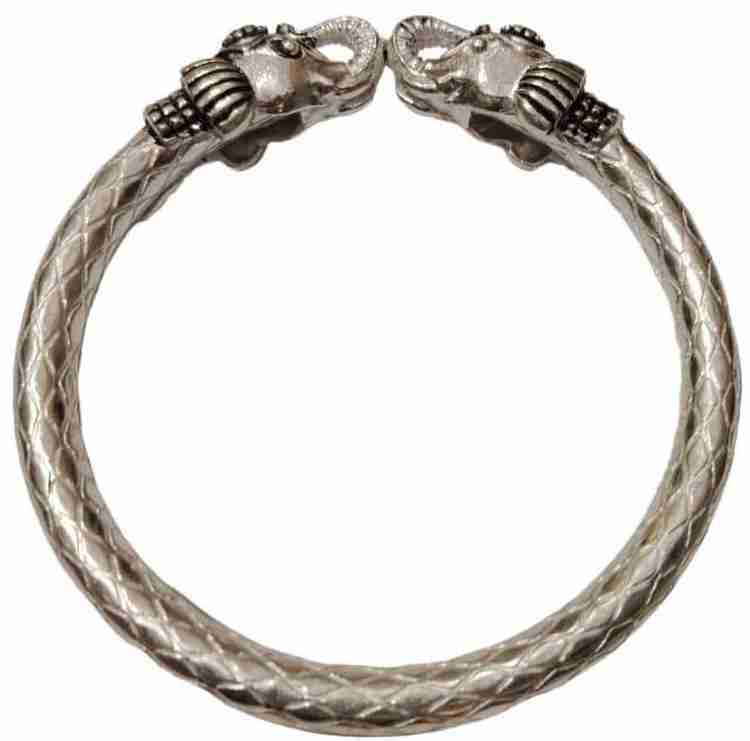Lalit sliver Elephant men kada Silver 800 Silver Bracelet Price in India Buy Lalit sliver Elephant men kada Silver 800 Silver Bracelet Online at Best Prices in India Flipkart