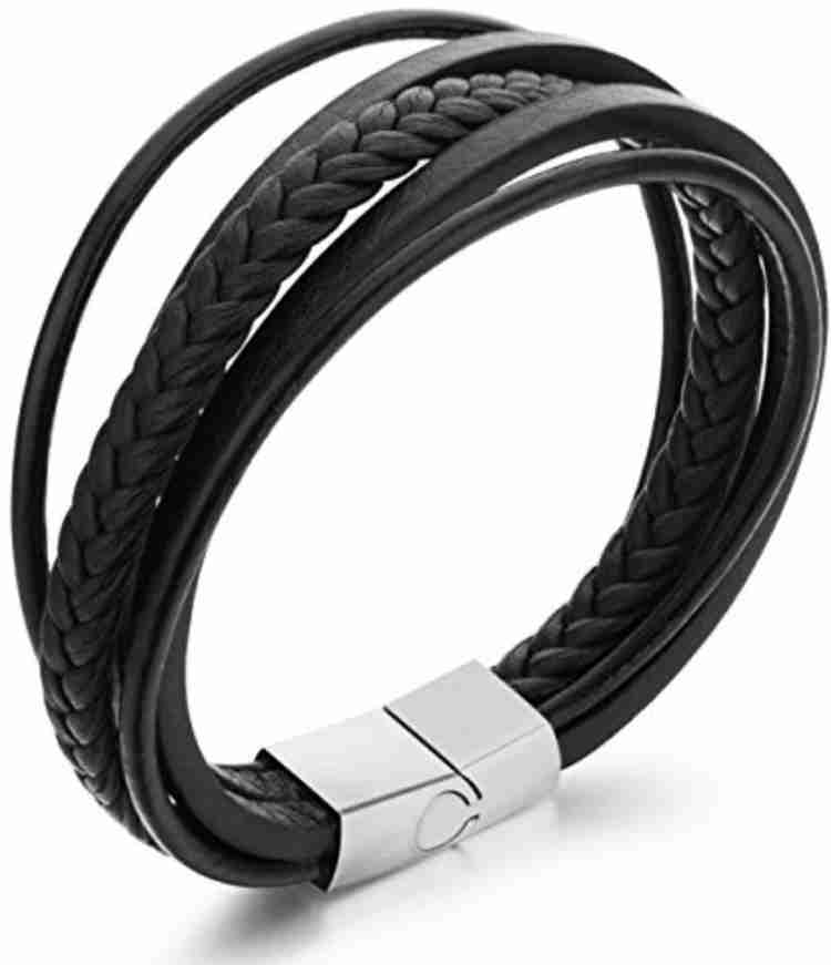 Leather on sale bracelet flipkart