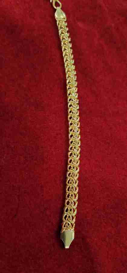 SHRI DWARKA JEWELLERS Brass Gold-plated Bracelet Price in India