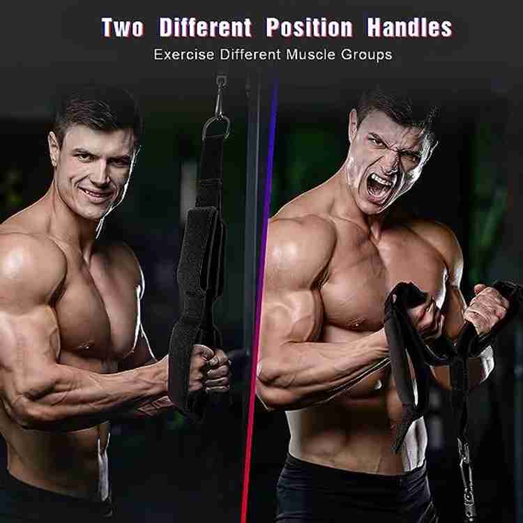 Fitcozi Tricep Rope Cable Attachment for Gym 2 Handles Built in 1 Strap Triceps Bar Buy Fitcozi Tricep Rope Cable Attachment for Gym 2 Handles Built in 1 Strap Triceps Bar