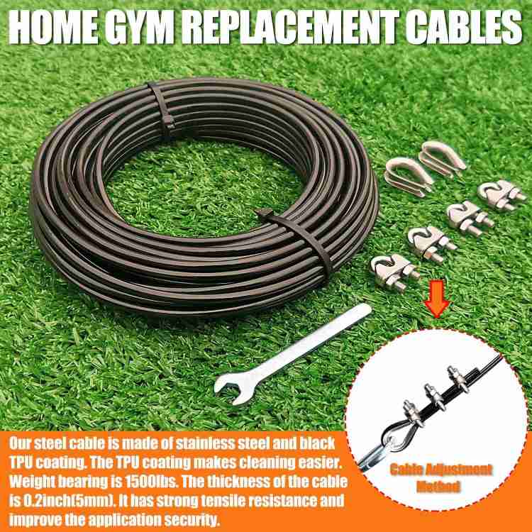 LCARNO 20M Replacement Cable locks for Pulley Cable Machine