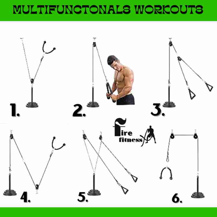 FIRE FITNESS Home Gym Weight Lifting Cable Pulley System weight pin Weight Lifting Bar Buy FIRE FITNESS Home Gym Weight Lifting Cable Pulley System weight pin Weight Lifting Bar Online at