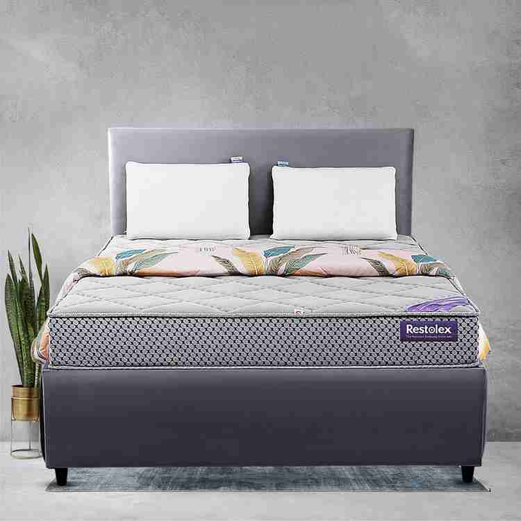 Restolex by Restolex Spine Ortho Bonnell Supportive Spring Bonnel Mattress Grey 84 x 48 X 6 6.00 inch Queen Bonnell Spring Mattress Price in India Buy Restolex by Restolex Spine Ortho Bonnell