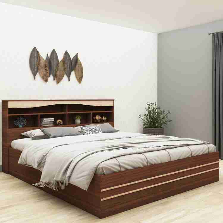 Zuari queen size online bed with storage