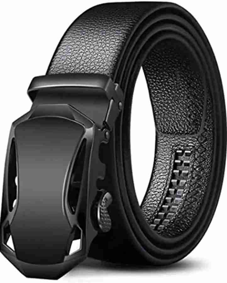 IG TRADERS Men Black Genuine Leather Belt Black Price in India Flipkart