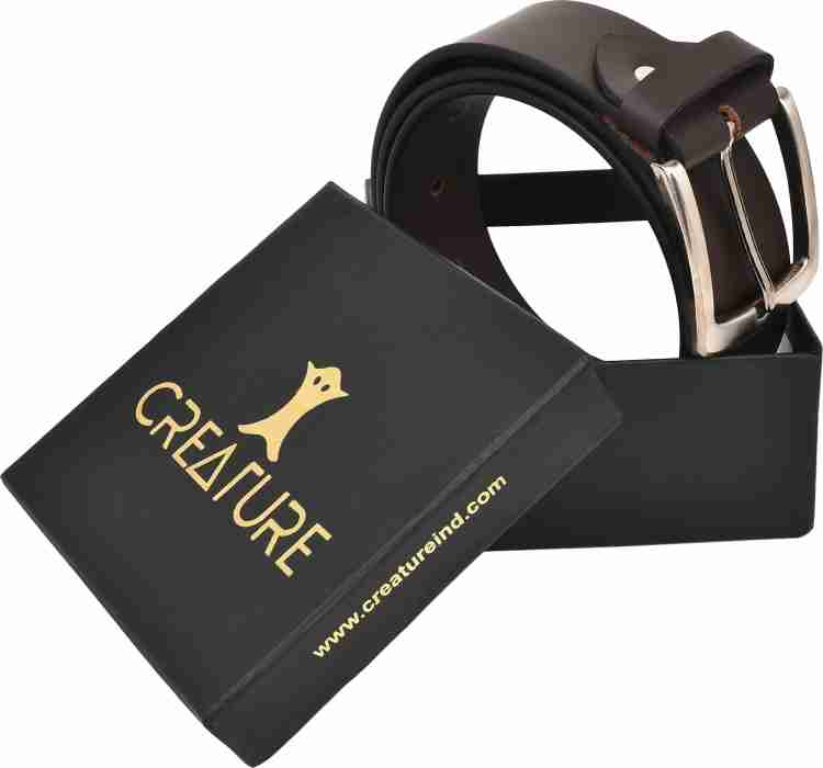 CREATURE Reversible Pu-Leather Formal Belt For Men(Color-Black