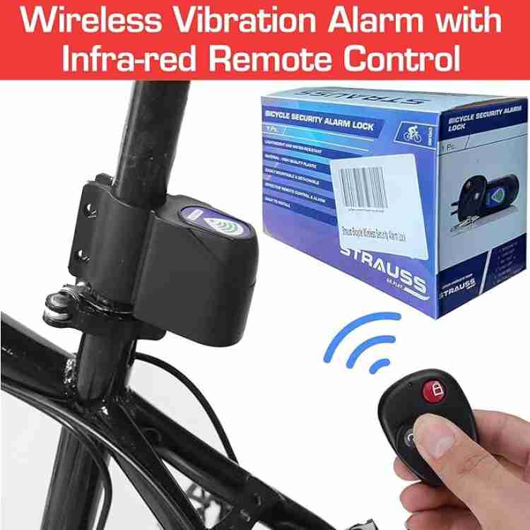 Strauss Wireless Security Alarm with Smart Remote Anti Theft Pack of 24 Cycle Lock Price in India Buy Strauss Wireless Security Alarm with Smart Remote Anti Theft Pack of 24 Cycle