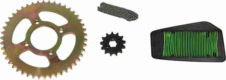 Digital Craft CBR 150 R Chain Sprocket Kit With Air Filter 43 Teeth Sprocket Price in India Buy Digital Craft CBR 150 R Chain Sprocket Kit With Air Filter 43 Teeth