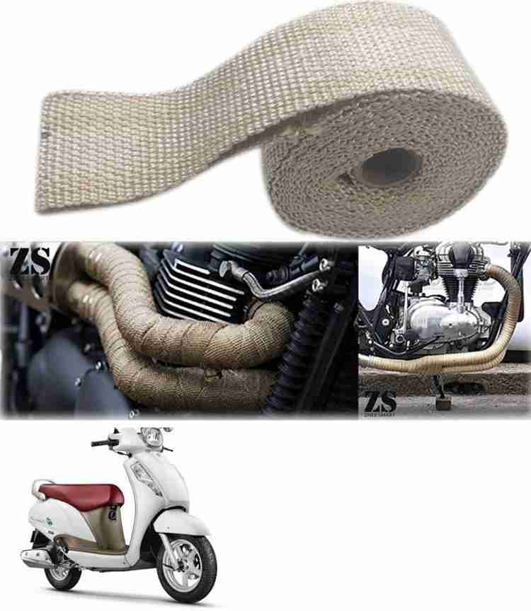 Znee Smart Silencer Wrap Cream Color for Suzuki New Access 125 Bike Exhaust Heat Shield Price in India Buy Znee Smart Silencer Wrap Cream Color for Suzuki New Access 125 Bike