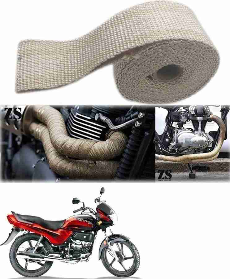 Znee Smart Silencer Wrap Cream Color for Hero Passion Plus Bike Exhaust Heat Shield Price in India Buy Znee Smart Silencer Wrap Cream Color for Hero Passion Plus Bike Exhaust Heat