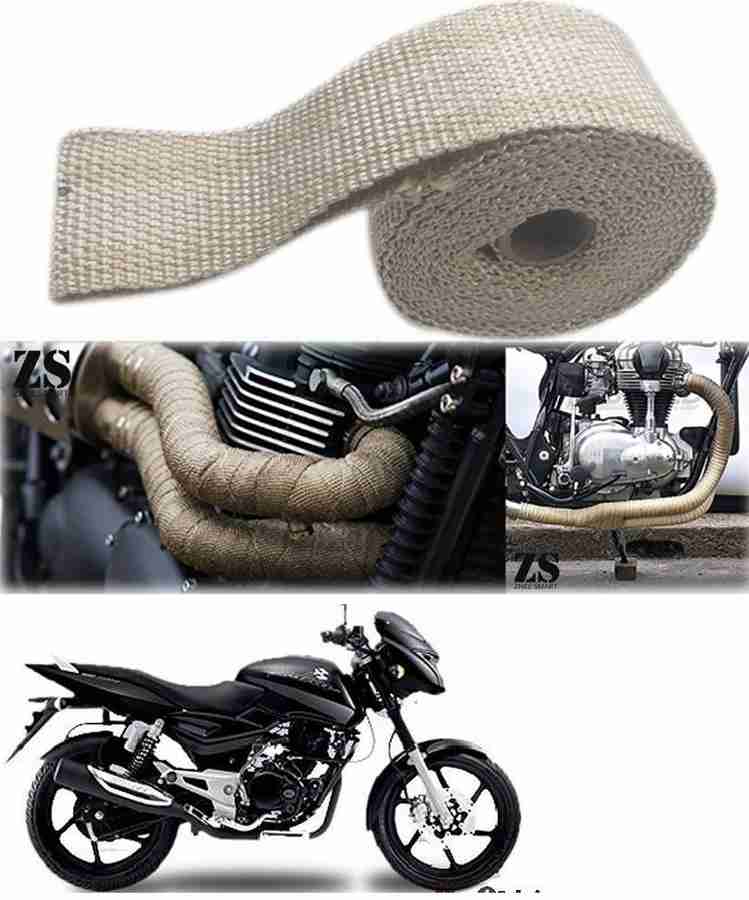 Znee Smart Silencer Wrap Cream Color for Bajaj Pulsar 150 DTS i Bike Exhaust Heat Shield Price in India Buy Znee Smart Silencer Wrap Cream Color for Bajaj Pulsar 150 DTS i Bike