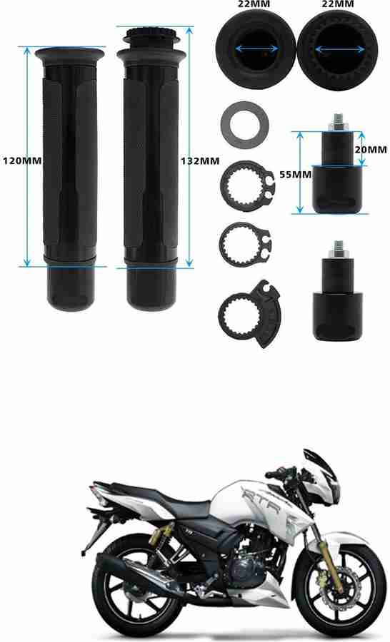 PROEDITION Motorcycle Hand Grips Anti Skid Handlebar Rubber Bar