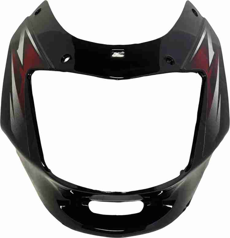 SHREE Bajaj CT100 Black Red Side Panel And Bike Headlight Visor
