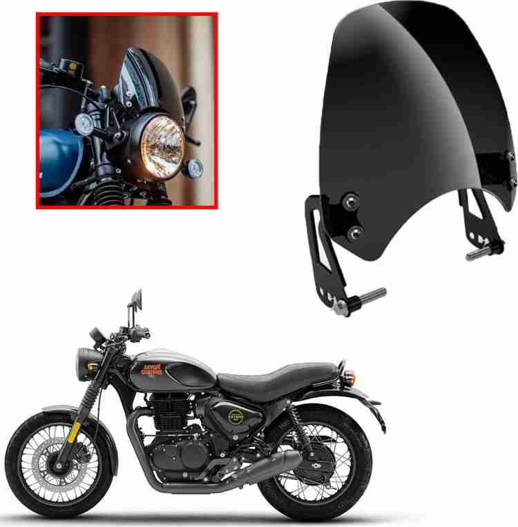 DAZZRIDE Re Hunter 350 Cc Black Windscreen With Clamp Original