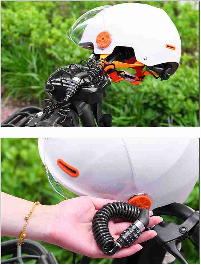 SRPHERE Motorcycle Helmet Lock 59 Inch Bike Cable Lock 4 Digit Bike Lock Combination Combination Lock Price in India Buy SRPHERE Motorcycle Helmet Lock 59 Inch Bike Cable Lock 4 Digit Bike Lock