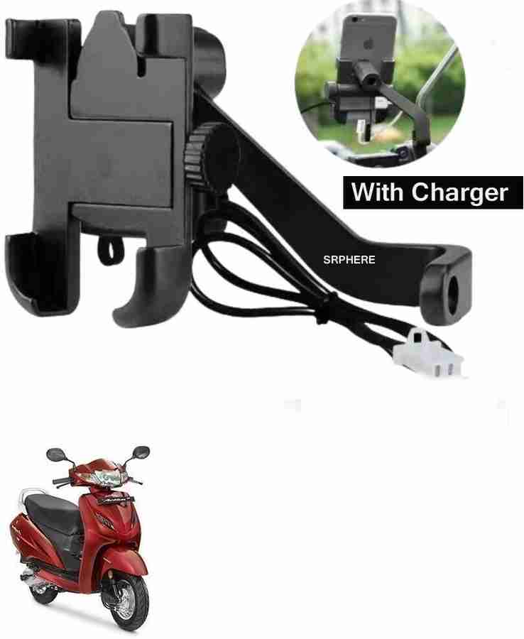 Bike mobile holder waterproof with charger top