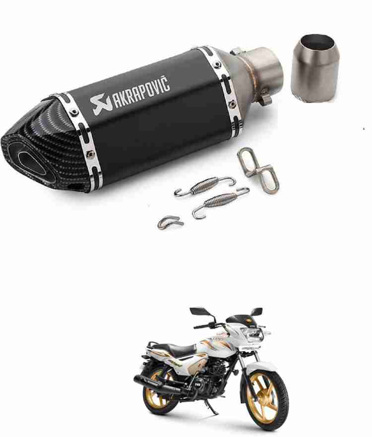 LOVMOTO Bike silencer cf TVS Star City Slip on Exhaust System