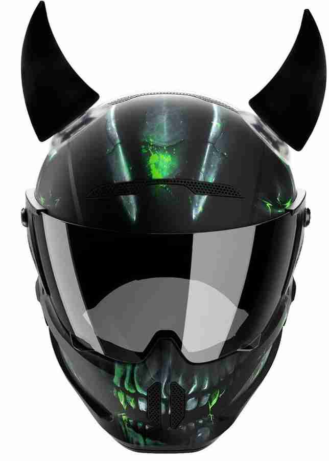 Gogna Mart Motorbike Helmet Horn Headwear Decor Compatible