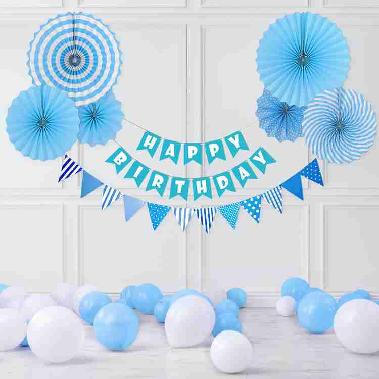specialyou.in Happy Birthday Blue Paper Fan Decoration DIY Combo kit for Party Background Wall Price in India Buy specialyou.in Happy Birthday Blue Paper Fan Decoration DIY Combo kit for Party Backgro...