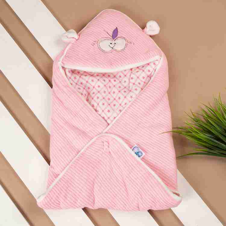 First Sleep Printed Crib Hooded Baby Blanket for Heavy Winter