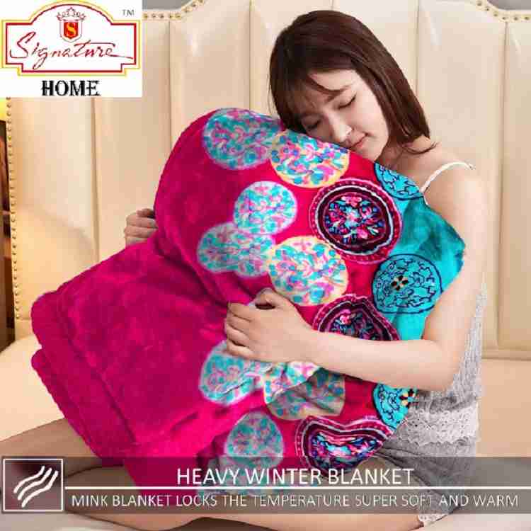 Signature Floral Double Woollen Blanket for Heavy Winter Buy Signature Floral Double Woollen Blanket for Heavy Winter Online at Best Price in India Flipkart