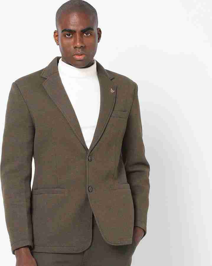 Single breasted on sale casual men's blazer