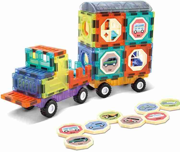 Kiditos Magic 3D Magnetic Tiles Building Blocks for Learning