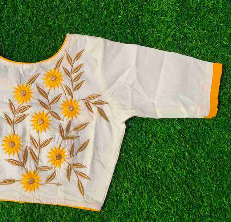 Yellow and white blouse womens on sale