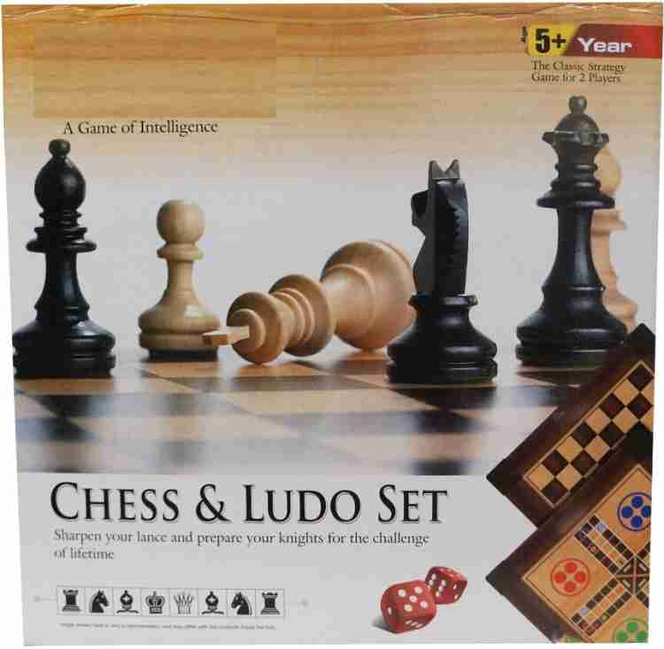 Muren 2 In 1 Wooden Chess Ludo Board Game with Chess Piece Strategy & War Games  Board Game - 2 In 1 Wooden Chess Ludo Board Game with Chess Piece . shop