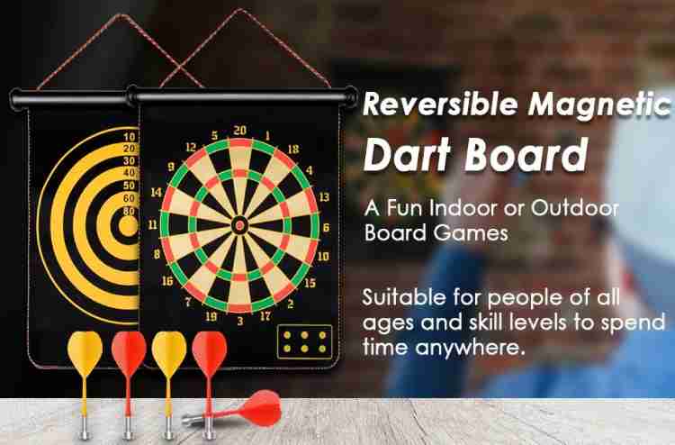 Buy Dart Game- 40 cm (Double Sided Dart Board Game) on Snooplay India