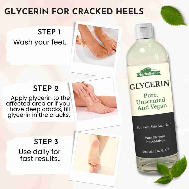 Glycerin for new arrivals cracked feet