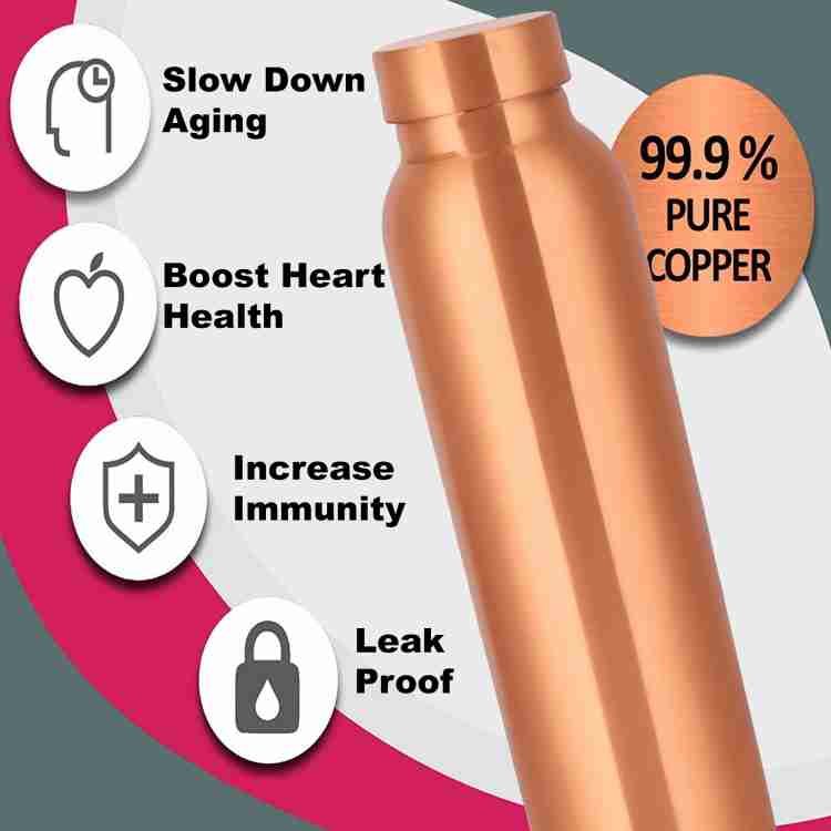 BRANSUN Brass Copper Water Bottle Non-toxic Leak Proof 1000 ml Bottle - Buy  BRANSUN Brass Copper Water Bottle Non-toxic Leak Proof 1000 ml Bottle  Online at Best Prices in India - Sports