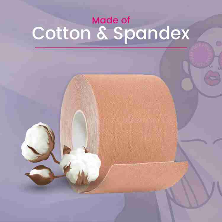 PINQ POLKA Premium Reusable Boob Lift Tape for Perfect Breast Push Up, 5 m  Long Cotton, Spandex Peel and Stick Bra Petals Price in India - Buy PINQ  POLKA Premium Reusable Boob