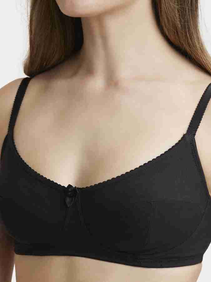 JOCKEY Women Full Coverage Non Padded Bra - Buy Black JOCKEY Women Full  Coverage Non Padded Bra Online at Best Prices in India