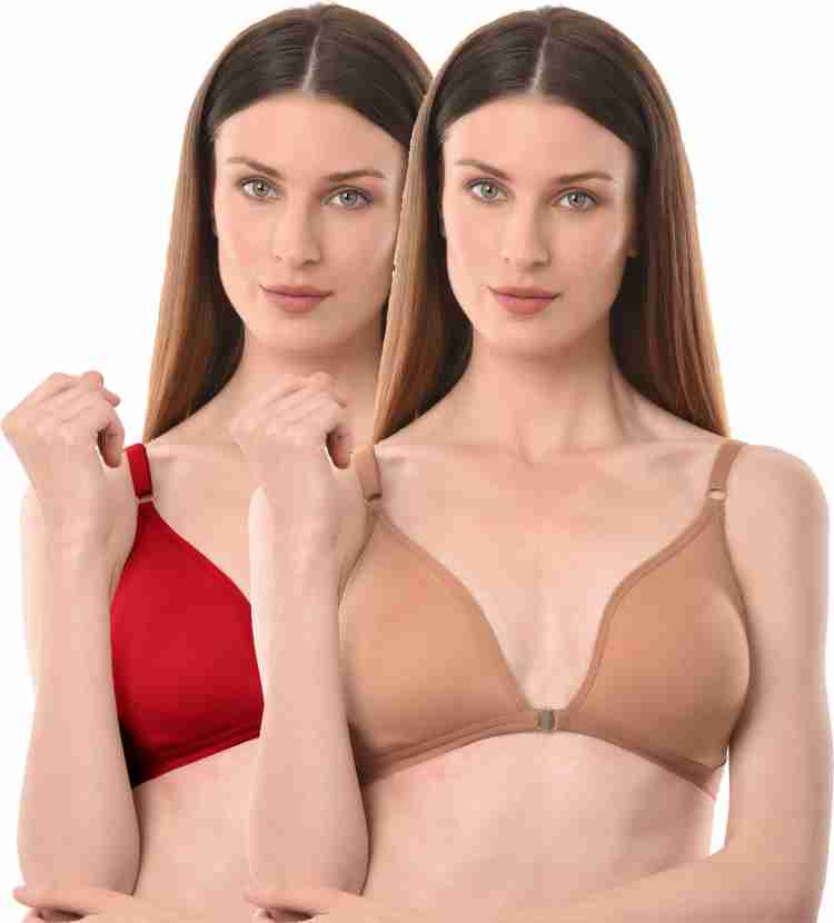 Vanila B Cup Size Seamless Lingerie Cotton Front Open Plunge(Size 34, Pack  of 2) Women Everyday Non Padded Bra - Buy Vanila B Cup Size Seamless  Lingerie Cotton Front Open Plunge(Size 34