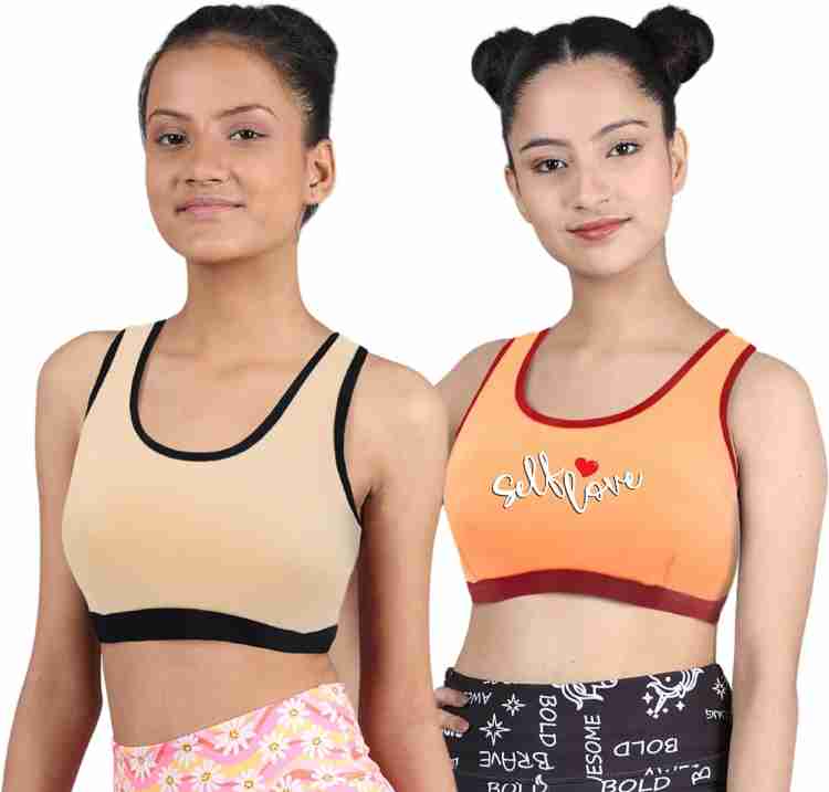 Dchica Regular Broad Strap Bra for Girls Non-Wired Gym Workout Women Sports  Non Padded Bra - Buy Dchica Regular Broad Strap Bra for Girls Non-Wired Gym  Workout Women Sports Non Padded Bra
