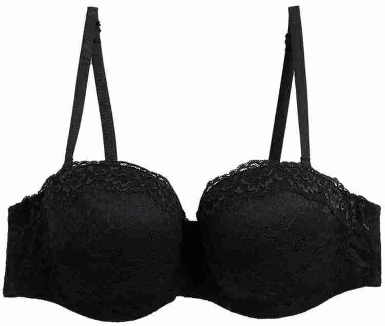 MARKS & SPENCER Lace Padded Bandeau Strapless Bra A-E T332959AOPALINE (32C)  Women Everyday Lightly Padded Bra - Buy MARKS & SPENCER Lace Padded Bandeau  Strapless Bra A-E T332959AOPALINE (32C) Women Everyday Lightly