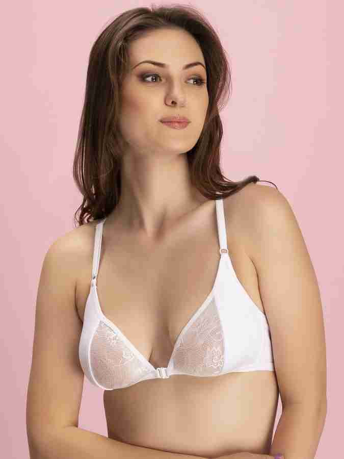 Buy Non-Padded Non-Wired Demi Cup Camouflage Print Plunge Bra in Grey -  Cotton Rich Online India, Best Prices, COD - Clovia - BR1595K05