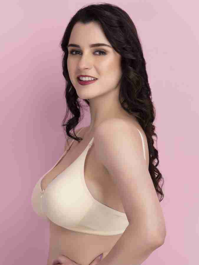 Clovia Cotton Rich Soft Padded Non-Wired Multiway T-Shirt Bra