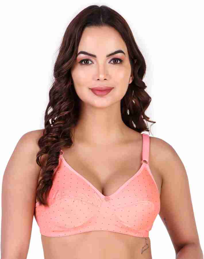 KIMZI Orchid (Silky Bra)-Orange-28(B) Women Full Coverage Non Padded Bra -  Buy KIMZI Orchid (Silky Bra)-Orange-28(B) Women Full Coverage Non Padded Bra  Online at Best Prices in India