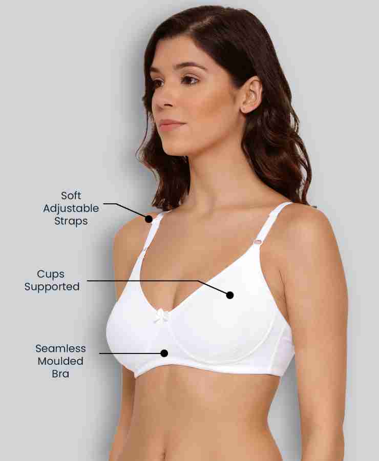 Buy Lyra Women's Moulded Encircled Bra(513) Pack of 2 White Black,30B  2PC_Black REDLOVE Online In India At Discounted Prices