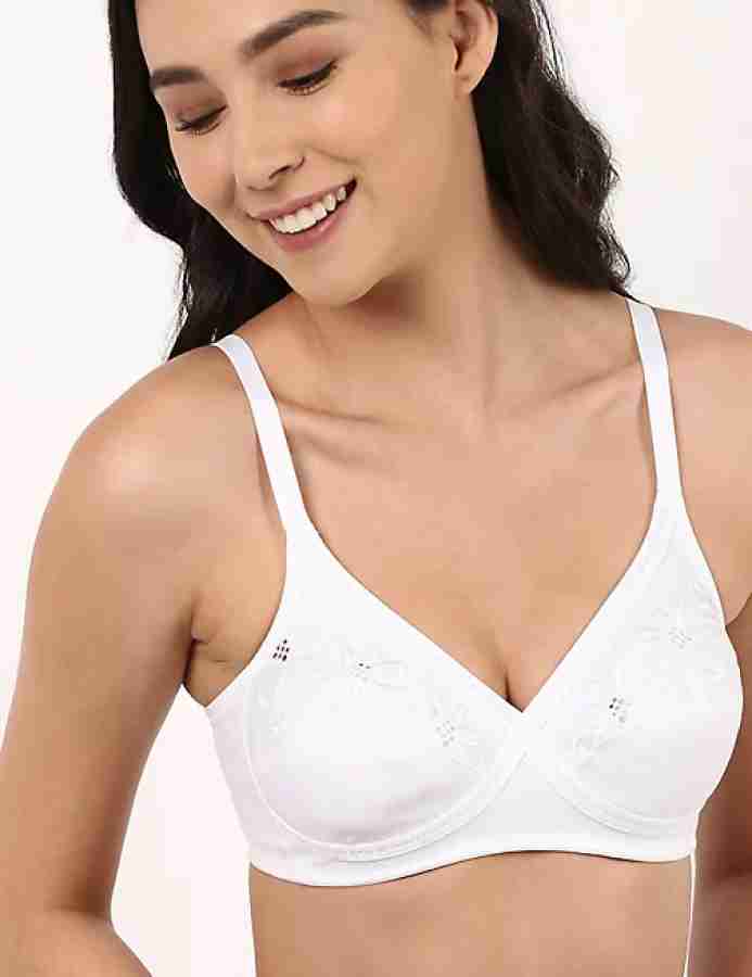 MARKS & SPENCER Cotton Mix Embroidered Bra T337020XBLACK (34C) Women  Everyday Non Padded Bra - Buy MARKS & SPENCER Cotton Mix Embroidered Bra  T337020XBLACK (34C) Women Everyday Non Padded Bra Online at