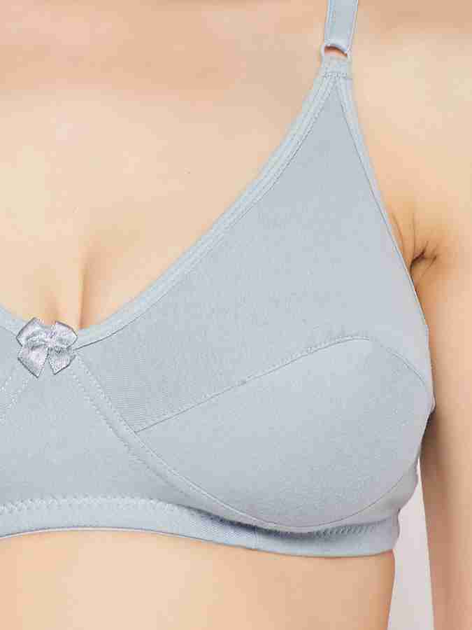 Buy Non-Padded Non-Wired Full Cup Bra in Teal Blue Melange - Cotton Online  India, Best Prices, COD - Clovia - BR0925T03