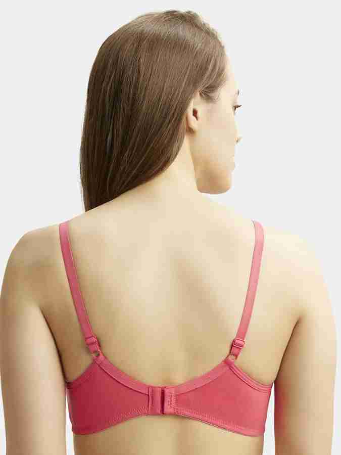 Jockey 1722 Women's Wirefree Non Padded Super Combed Cotton Elastane  Stretch Medium Coverage Everyday Bra with Concealed Shaper Panel and  Adjustable Straps